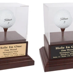 Ampere shop -Ampere shop acrylic hole in one display with black wood base 36