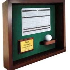 Ampere shop -Ampere shop ball scorecard shadow box display cherry 54