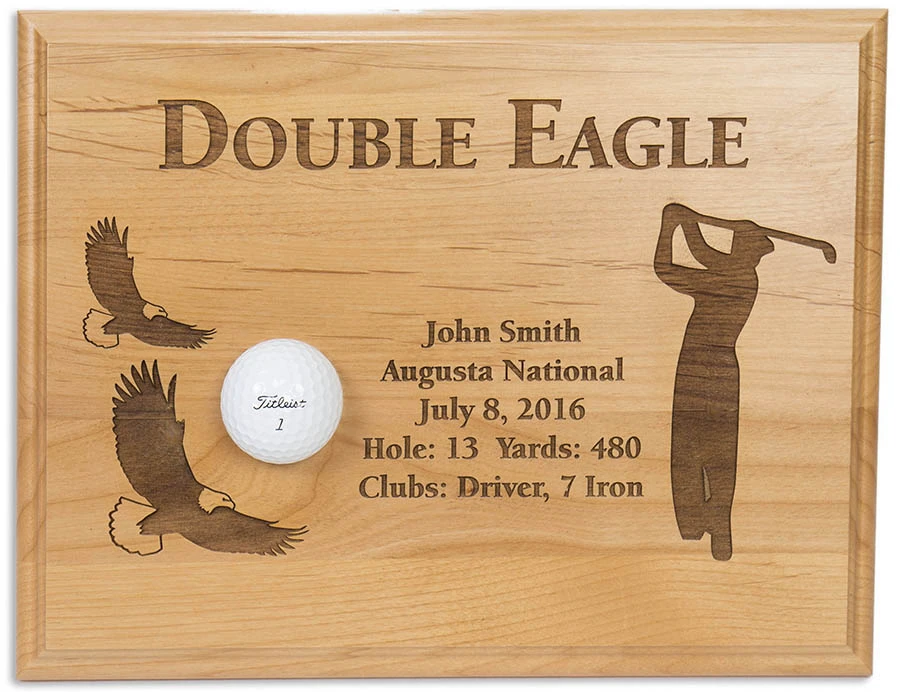 Double Eagle 12x9 Laser Etched Plaque 3 Double Eagle 12x9 Laser Etched Plaque