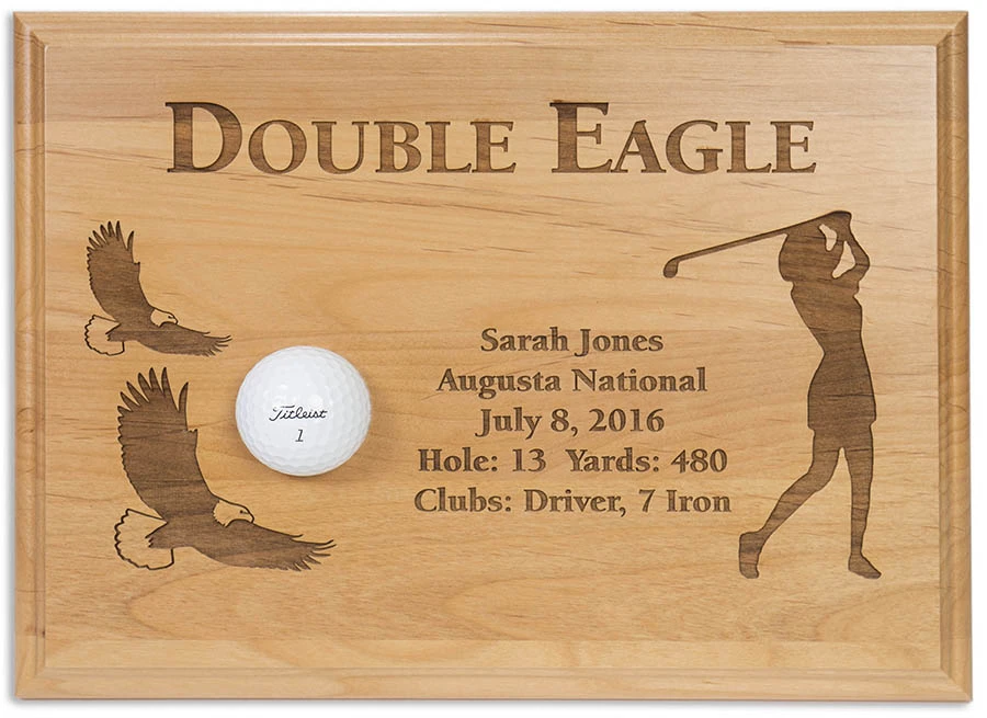 Double Eagle 12x9 Laser Etched Plaque 4 Double Eagle 12x9 Laser Etched Plaque - Image 2