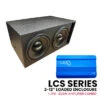 DUAL 2 12 INCH 600W+ SUNDOWN AUDIO LCS SERIES LOADED VENTED ENCLOSURE With JP8v1.5 -Ampere shop dual 2 12 inch 600w sundown audio lcs series loaded vented enclosure with jp8 21723.1667672053