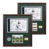 Framed Hole In One Pin Flag & Scorecard Shadow Box -Ampere shop framed hole in one pin flag scorecard shadow box 63