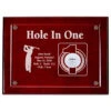 Hole-In-One 9x12 Floating Acrylic Plaque - Cherry -Ampere shop hole in one 9x12 floating acrylic plaque cherry 45