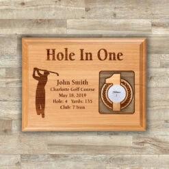 Hole-In-One 9x12 Laser Etched Plaque -Ampere shop hole in one 9x12 laser etched plaque 43