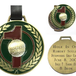 Personalized Hole-In-One Bag Tag And Ball Marker