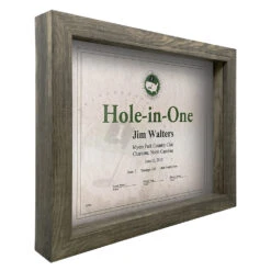 Ampere shop -Ampere shop hole in one gray shadow box certificate frame 46