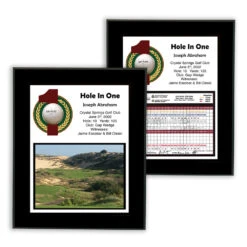 Hole In One Laminated Plaque - Black