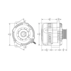 Ampere shop -Ampere shop mechman 240a racing alternator 88 95 gm truck mount chrome 70248.1658939658