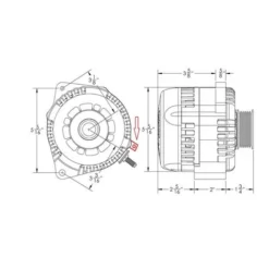 S Series 240A Racing Alt - Replaces L Mount CS130 - Machined -Ampere shop mechman s series 240a racing alt replaces l mount cs130 machined 46395.1658939965