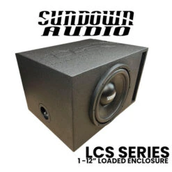 SINGLE 12 INCH 300W SUNDOWN AUDIO LCS SERIES LOADED VENTED ENCLOSURE