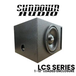 SINGLE 12 INCH 300W SUNDOWN AUDIO LCS SERIES LOADED VENTED ENCLOSURE -Ampere shop single 12 inch 300w sundown audio lcs series loaded vented enclosure 88682.1659032715