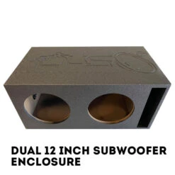 SUNDOWN SA12 LOAD ENCLOSURE - 2 SA12 SUBS + PROFAB BOX | 2000W RMS 31 Hz - 1 OHM -Ampere shop sundown audio dual sa classic series 12 inch ported subwoofer bass package 2000w 72511.1659025564