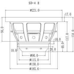 SD-4 Series 8" (400-watts)-DVC-4OHM -Ampere shop sundown audio sd 4 series 8 400 watts dvc 4ohm 67580.1659034784
