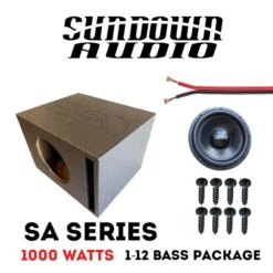 Sundown Audio - Single SA Classic Series 12 Inch Ported Subwoofer Bass Package 1000W