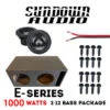 SUNDOWN E12 LOAD ENCLOSURE PIECED - 2 E12 SUBS + PROFAB BOX | 1000W RMS 31 Hz - 1 OHM -Ampere shop sundown audio sundown e12 load enclosure pieced 2 e12 subs profab box or 1000w rms 31 hz 1 ohm 92280.1675725407